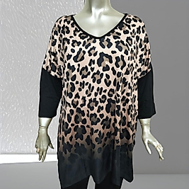 salaş model leopar desenli tunik