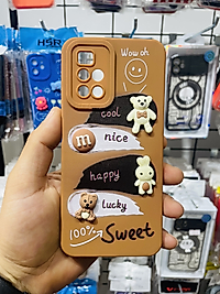 Redmi 10 2022 Ayıcık Kabartmalı Telefon Kılıfı
