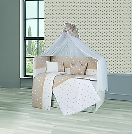Tugu Home&baby Doğa %100 Pamuk 10 Parça 70x130 Cm Beşik Uyku Seti,bebek Uyku Takımı,anne Yanı Set
