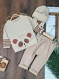 KULAKLI AYICIKLI ERKEK BEBEK 2 Lİ TAKIM