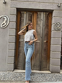 İspanyol paça kot pantolon