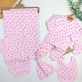 Flower Raporlu Kumaş 7 Parça Hastane Çıkışı