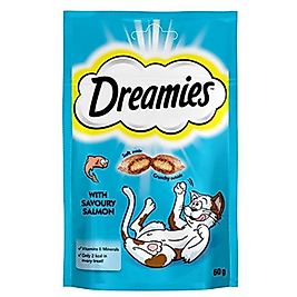 Dreamies İçi Dolgulu Somonlu Kıtır Kedi Ödülü 60 Gr