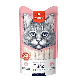 Wanpy Ton Balıklı ve Karidesli Krema Kedi Ödülü 25x14gr