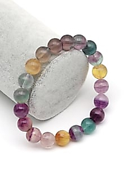 Florit Doğal Taş Bileklik 10 mm Küre