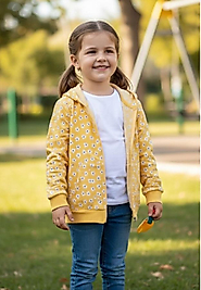 Sarı papatyalı ceket