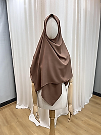 Kahve Bambu Viskon Eşarp 120 Cm