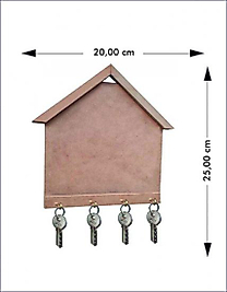 Ahşap Ev Anahtarlık