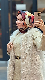 NATUREL PAMUK DESENLİ EŞARP