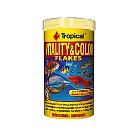 Tropical Vitality Color Flakes Tropikal Balıklar Için Renklendirici Pul Balık Yemi 20 g