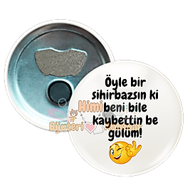 Komik ve Eğlenceli Rozetler Metal Resimli İğneli Buton Rozet Magnet Anahtarlık Açacak Çanta Rozetleri M7