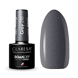 Claresa Gray 218 Kalıcı Oje | 5gr | Polonya 2025 Üretimi En Yüksek Kalitede Kalıcı Oje