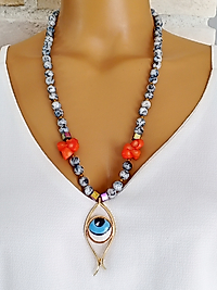 MERCAN VE VARASİT GÖZ KOLYE