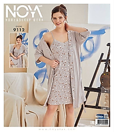 Noyalüx İkili Sabahlıklı Gecelik 9112