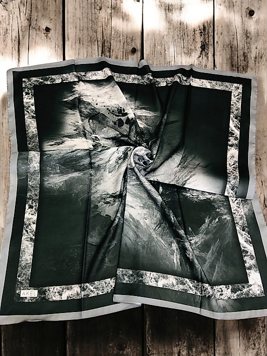 Akel Digital Kristal Eşarp  Pastel  Desen