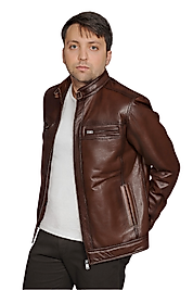 Becao Hakiki Deri Erkek Kestane Karartma Ceket