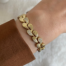 Xupin Gold Rengi Sarmaşık Bileklik
