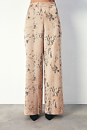 SATEEN BAĞLAMALI BEJ KREP PANTOLON