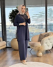 Defne cep detaylı ikili takım