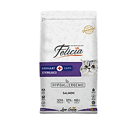 Felicia Urinary & Care Hipoalerjenik Az Tahıllı Somonlu Kısırlaştırılmış Yetişkin Kedi Maması (2 kg)