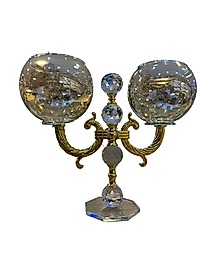 ikili şamdan gold detaylı