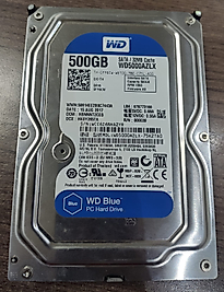 Western Digital Blue WD5000AZLX SATA 3.0 7200 RPM 3.5" 500 GB Harddisk