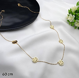 Yonca Figürlü 60 Cm Çelik Kolye