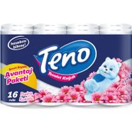 Teno Ultra Tuvalet Kağıdı Çift Katlı 16 Lı Paket Pudra Kokulu