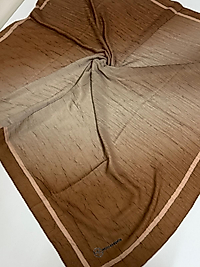 MİRORA DESEN BAMBU EŞARP KOYU VİZON