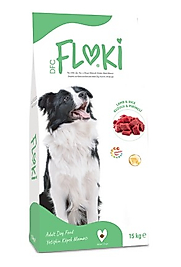 FLOKİ YETİŞKİN KÖPEK MAMASI KUZULU&PİRİNÇLİ 15KG