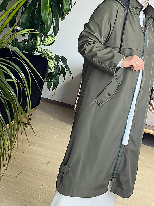 Su Geçirmez Trench Kot