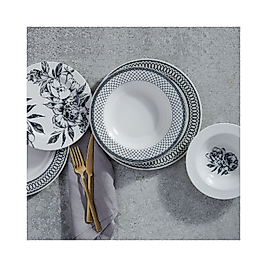 Korkmaz Vanessa Collection 24 Parça Yuvarlak Yemek Takımı