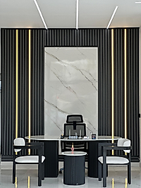 OFİS SETİ-SİYAH-MERMER