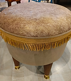 MERCAN MOBİLYA VE AKSESUAR, PUF,RENKLİ ,EKOSE DESENLI,DEKORATİF,PLASTİK AYAK,45CM/40 CM