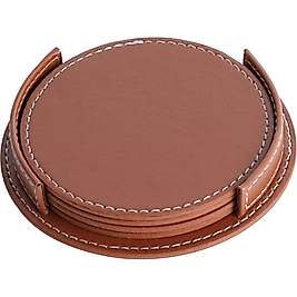 D-3820-T Deri Bardak Altlığı