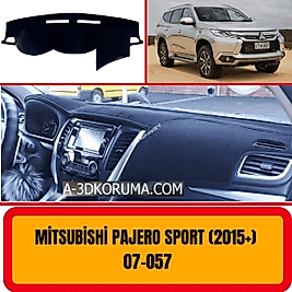 Mitsubishi Pajero Sport 2015 + Konsol Torpido 3D Koruma Koruyucu Kılıfı