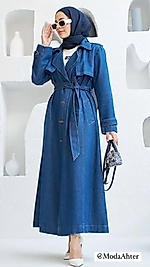 Denim Trençkot