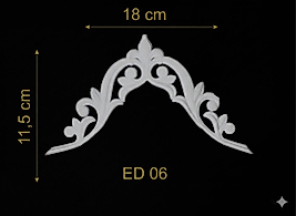 ED-06 Dekoratif Esnek Aplik (2'li)