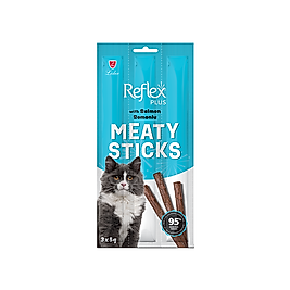 Reflex Plus Meaty Sticks Somonlu Yetişkin Kedi Çubuk Ödül Maması (3 x 5 g)