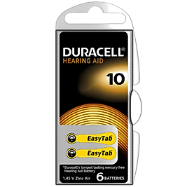 DURACELL 10 NO KULAKLIK PİLİ (6'LI PAKET)