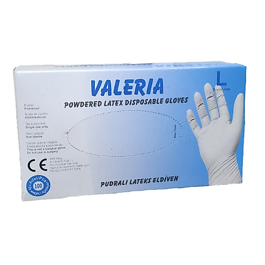 VALERIA PUDRALI LATEKS ELDİVEN 100 ADET L BEDEN