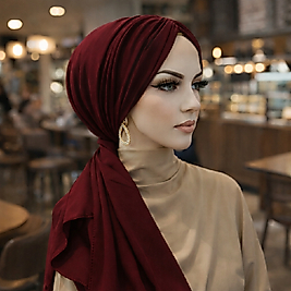 Bordo bone şal ( drapeli)