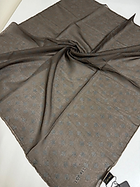 SOFT KETEN EŞARP MONOGRAM DESEN 02