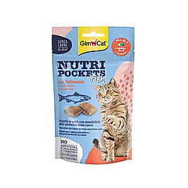 GimCat Nutri Pockets Somonlu Kedi Ödül Tableti (60 g)
