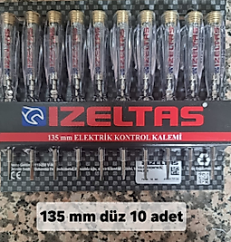 izeltaş kontrol kalemi 135 mm düz uçlu 10 adet