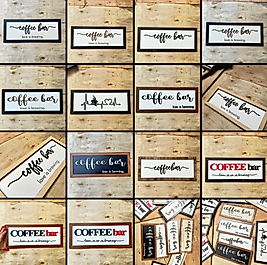 Coffee Bar Ahşap Dekoratif