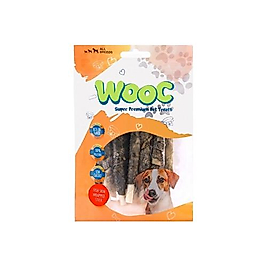 Wooc Balık Sargılı Sütlü Stick Köpek Ödül Maması (80 g)
