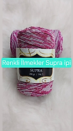 Supra İpi Ebruli Sİmli Düz Renkler 200gr