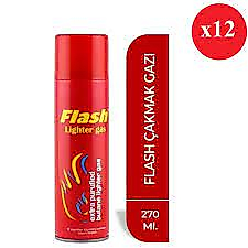 Flash 270 ml  Çakmak Gazı  12 Adet