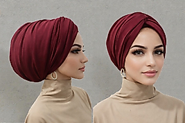 Bordo düğüm dolgulu bone